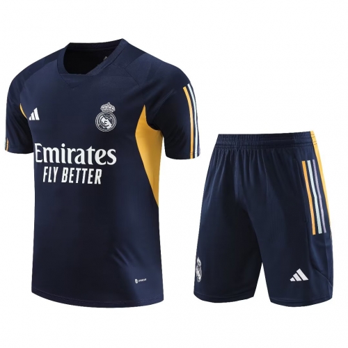 2023/24 Real Madrid Royal Blue Thailand Soccer Training Uniform-418
