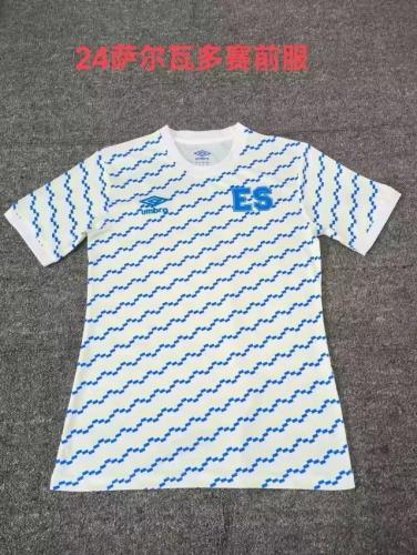 2023/24 El Salvador White & Blue Thailand Soccer Jersey-709