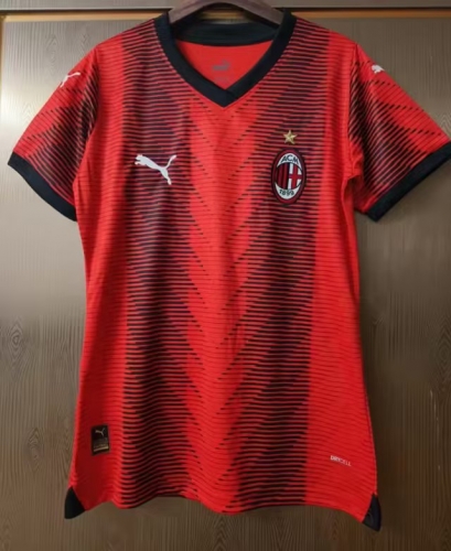 2023/24 AC Milan Red Women Soccer Jersey AAA-JJ