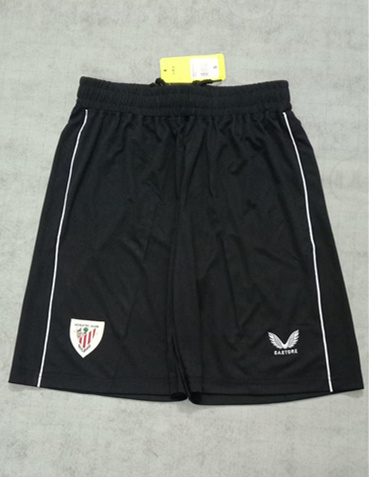 2023/24 Athletic Bilbao Home Black Soccer Shorts-315