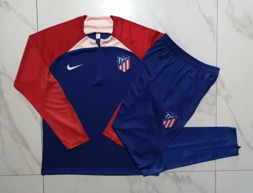 2023/24 Atletico Madrid Red & Blue Thailand Soccer Jacket Uniform-815