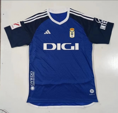 2023/24 Real Oviedo Home Blue Thailand Soccer Jersey AAA-301