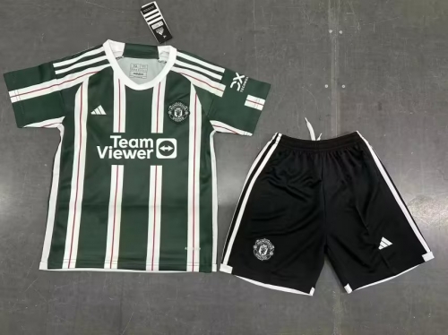 2023/24 Manited United Away Green Youth/kids Soccer Uniform-A/507/1040