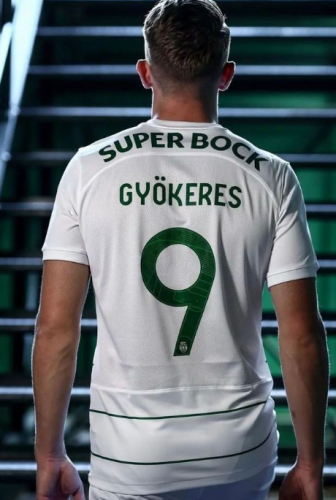 2023/24 Sporting Clube de Portugal Away White #9 (GYÖKERES) Thailand Soccer Jersey AAA-522/JM