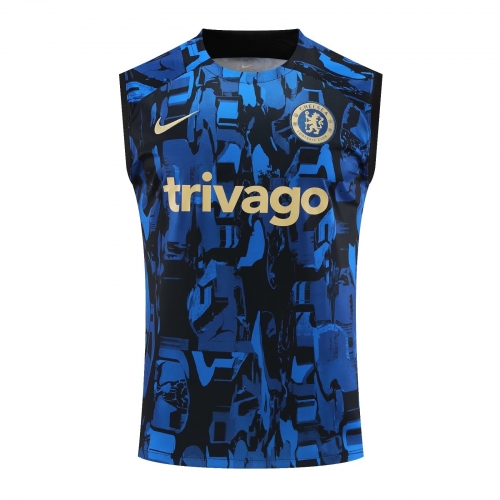 2023/24 Chelsea Blue & Black Thailand Training Soccer Vest-418