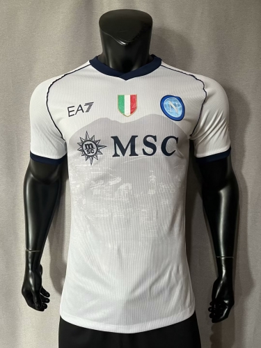 Player version 2023/24 Napoli Away White Thailand Soccer Jersey AAA-308/16/MY