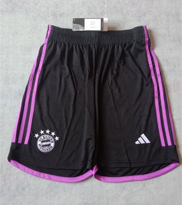 2023/24 Bayern München Away Black Thailand Soccer Shorts-315