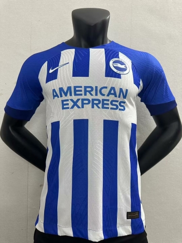 Player Version 2023/24 Brighton & Hove Albion Home Blue & White Thailand Soccer Jersey AAA-16