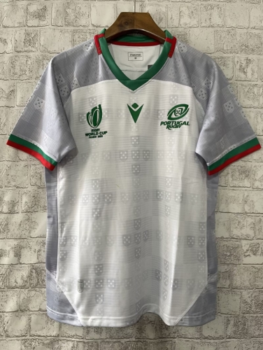 2023 World Cup Portugal Away Gray Thailand Rugby Shirts-805