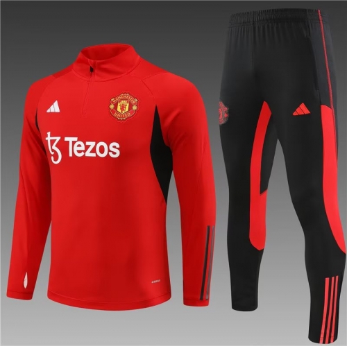 2023/24 Manchester United Red Thailand Tracksuit Uniform-801/815