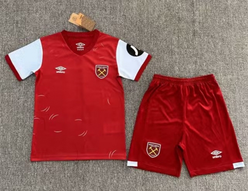 2023/24 West Ham United Home Red Kids/Youth Soccer Uniform-522