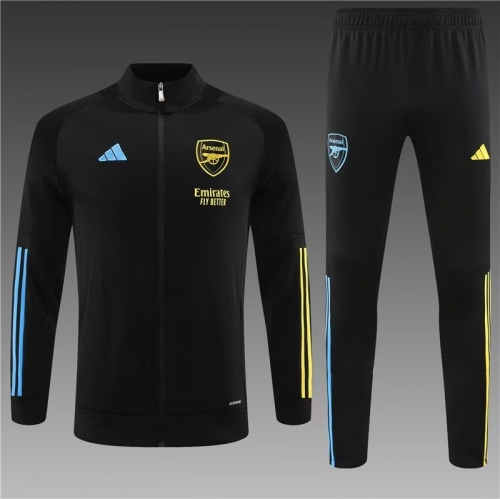 2023/24 Arsenal Black Soccer Jacket Uniform-801/GDP