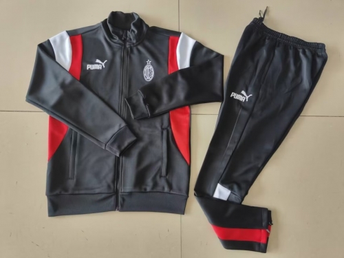 2023/24 AC Milan Black Soccer Jacket Uniform-GDP