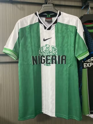 94 Retro Verison Nigeria White & Green Soccer Thailand jersey-410/417