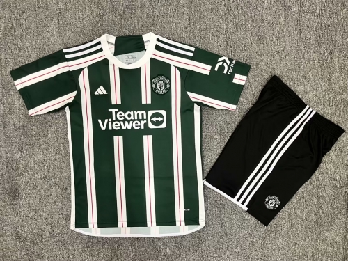 2023/24 Man United Away Green Soccer Uniform-516/302/36