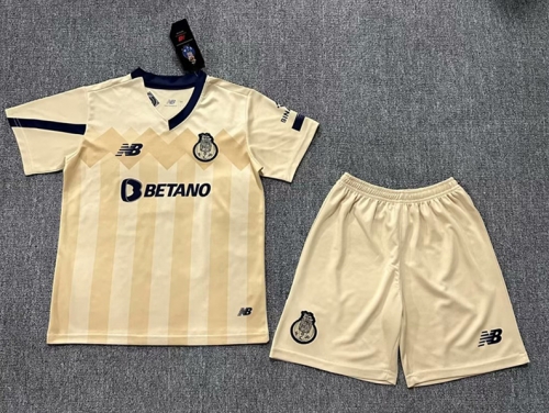 Kids 2023/24 Porto Away Yellow Kids/Youth Soccer Uniform-507/522