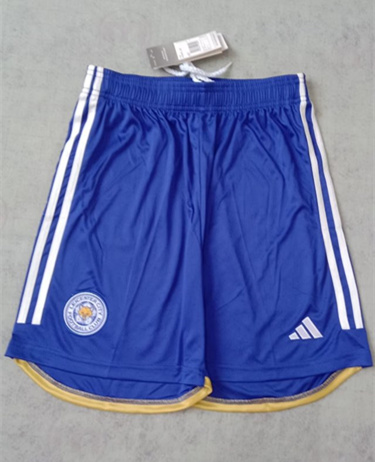 2023/24 Leicester City Home Blue Thailand Soccer Shorts-315