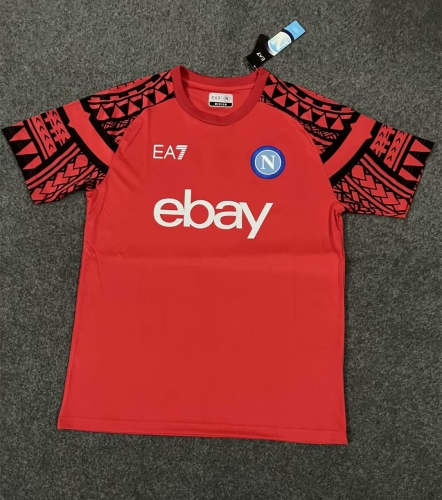 2023/24 Napoli Red Training Thailand Soccer Jersey AAA-47