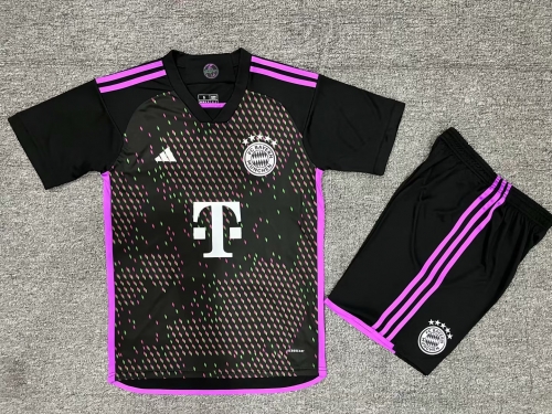 2023/24 Bayern München Away Black Soccer Uniform-315/516/302