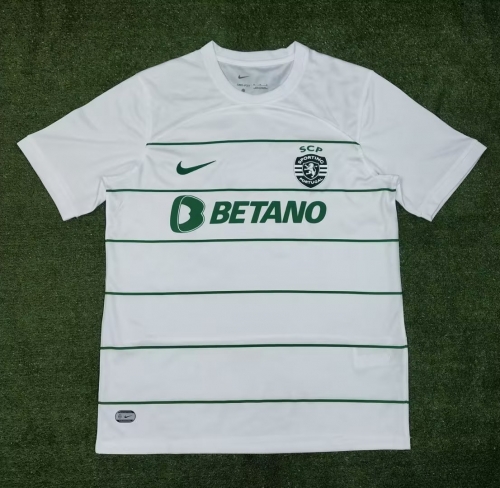 2023/24 Sporting Clube de Portugal Away White Thailand Soccer Jersey AAA-522/JM/416