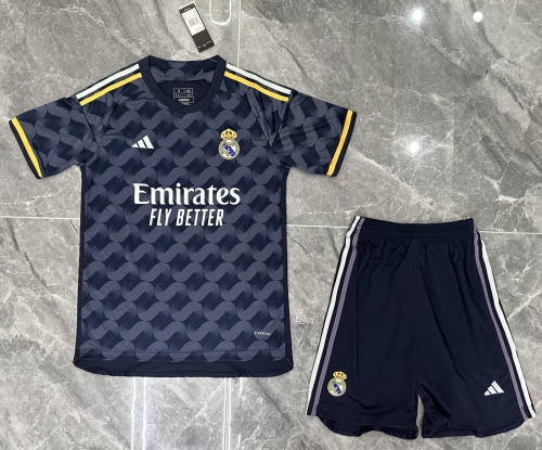 2023/24 Real Madrid Away Gray Soccer Uniform-302/516/36