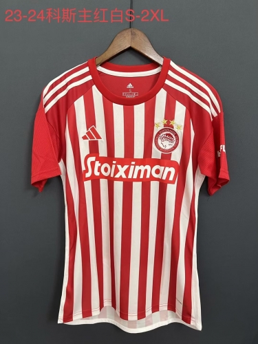 2023/24 Olympiacos F.C. Red Thailand Soccer Jersey AAA-709