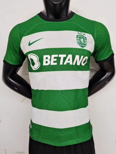 Player Version 2023/24 Sporting Clube de Portugal Home White & Green Thailand Soccer Jersey AAA-MY