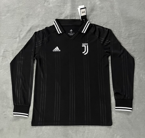 2023/24 Juventus Black Thailand LS Soccer Jersey AAA-510