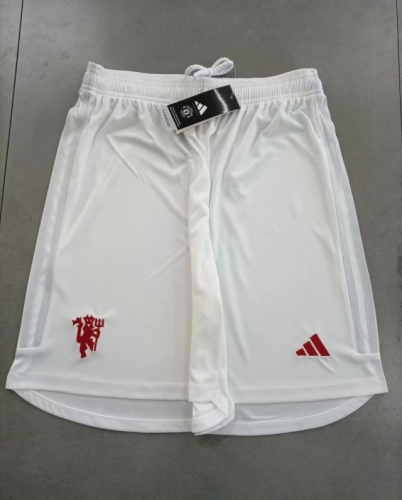 2023/24 Manchester United 2nd Away White Thailand Soccer Shorts-315