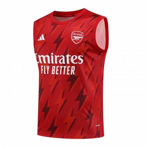 2023/24 Arsenal Red Shorts-Sleeve Thailand Soccer Vest Uniform-418