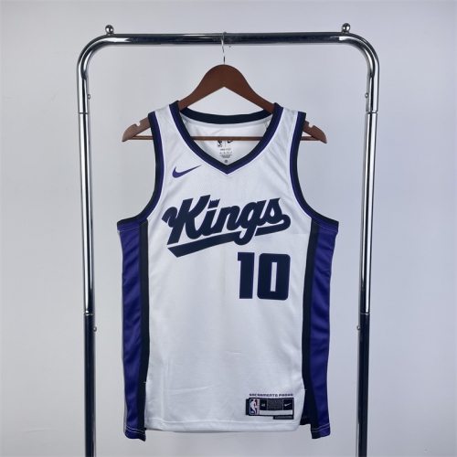 2024 Season NBA Sacramento Kings Home White #10 Jersey-311