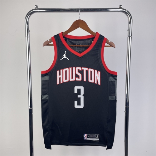24 Season Feiren Limited Version Houston Rockets Black NBA #3 Jersey-311