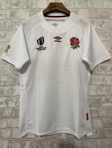 2023 Wolrd Cup England Home White Thailand Rugby Shirts-805
