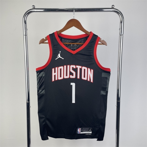 24 Season Feiren Limited Version Houston Rockets Black NBA #1 Jersey-311