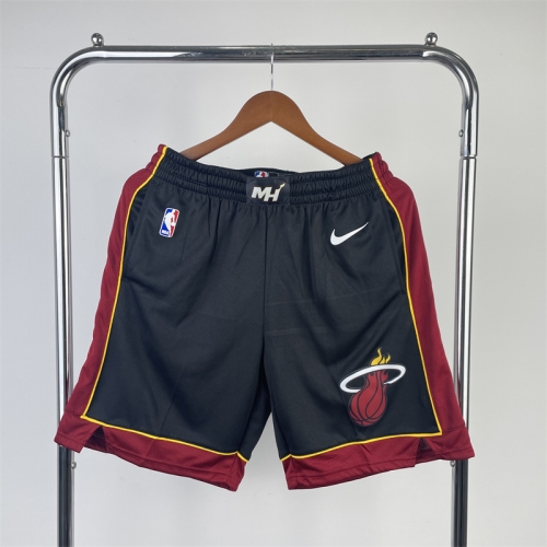 Miami Heat Black NBA Shorts-311