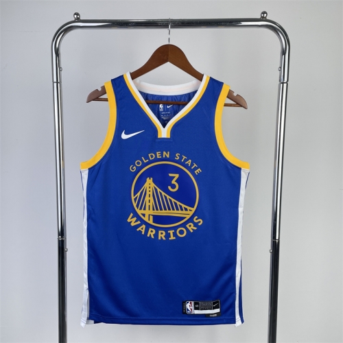 2023 Season Golden State Warriors NBA Away Blue #3 Jersey-311