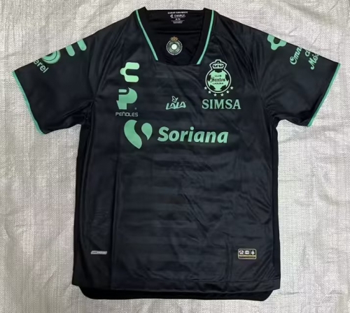 2023/24 Santos Laguna Away Black Thailand Soccer Jersey AAA-912