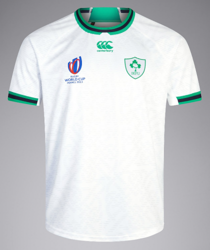 2023 World Cup Ireland Away White Thailand Rugby Shirts-805