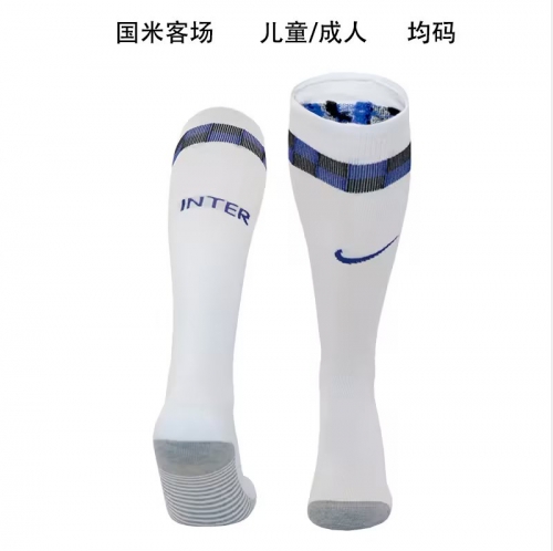 2023/24 Inter Milan Away White Thailand Soccer Socks