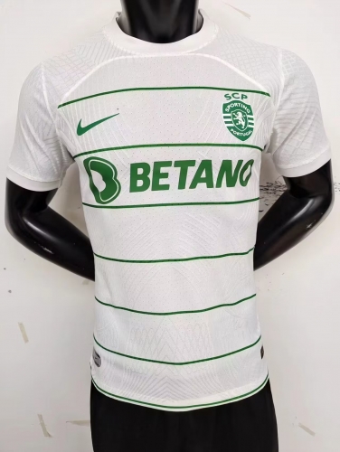 Player Version 2023/24 Sporting Clube de Portugal Away White Thailand Soccer Jersey AAA-MY