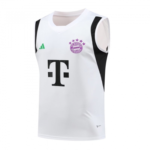 2023/24 Bayern München White Thailand Soccer Training Jersey Vest-418