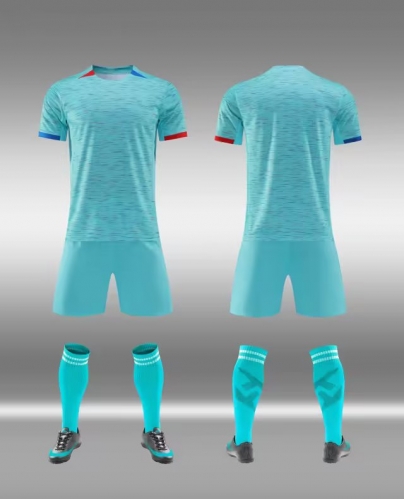 Customize 2023/24 Barcelona 2nd Away Green Soccer Uniform-DN