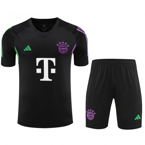 2023/24 Bayern München Black Thailand Soccer Training Jersey Uniform-418