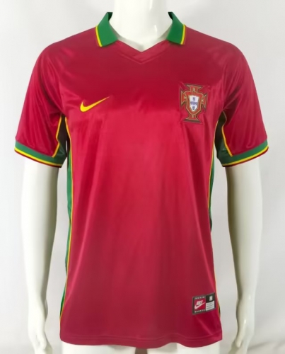 98 Retro Version Portugal Home Red Thailand Soccer Jersey AAA-503/811/905