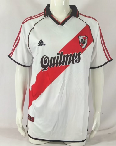 00-01 CA River Plate Home White Thailand Soccer Jersey AAA-503/709