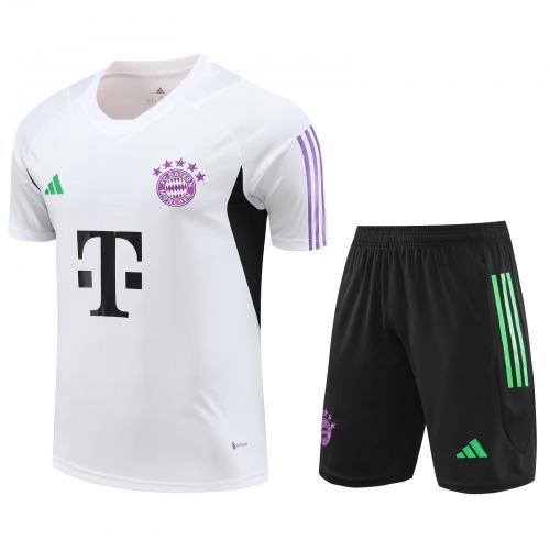 2023/24 Bayern München White Thailand Soccer Training Jersey Uniform-418