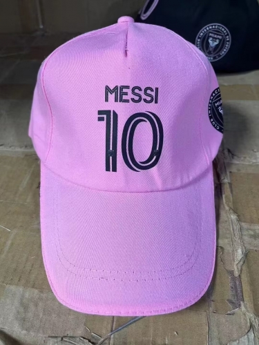 2023/24 Inter Miami CF Pink #10 MESSI Football Cap-ZL