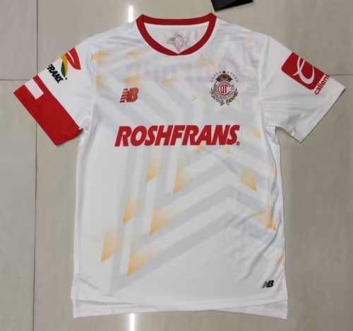 2023/24 Deportivo Toluca FC Away White Thailand Soccer Jersey AAA-912