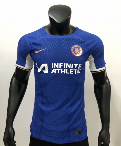 With Adv Player Version 2023/24 Chelsea Home Blue Thailand Soccer Jersey AAA-2100/MY