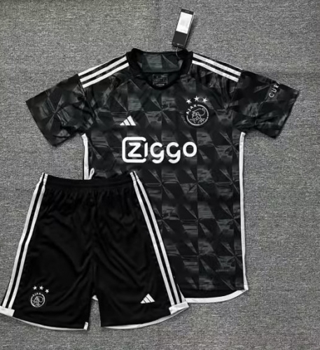 2023/24 Ajax 2nd Away Black Soccer Uniform-516